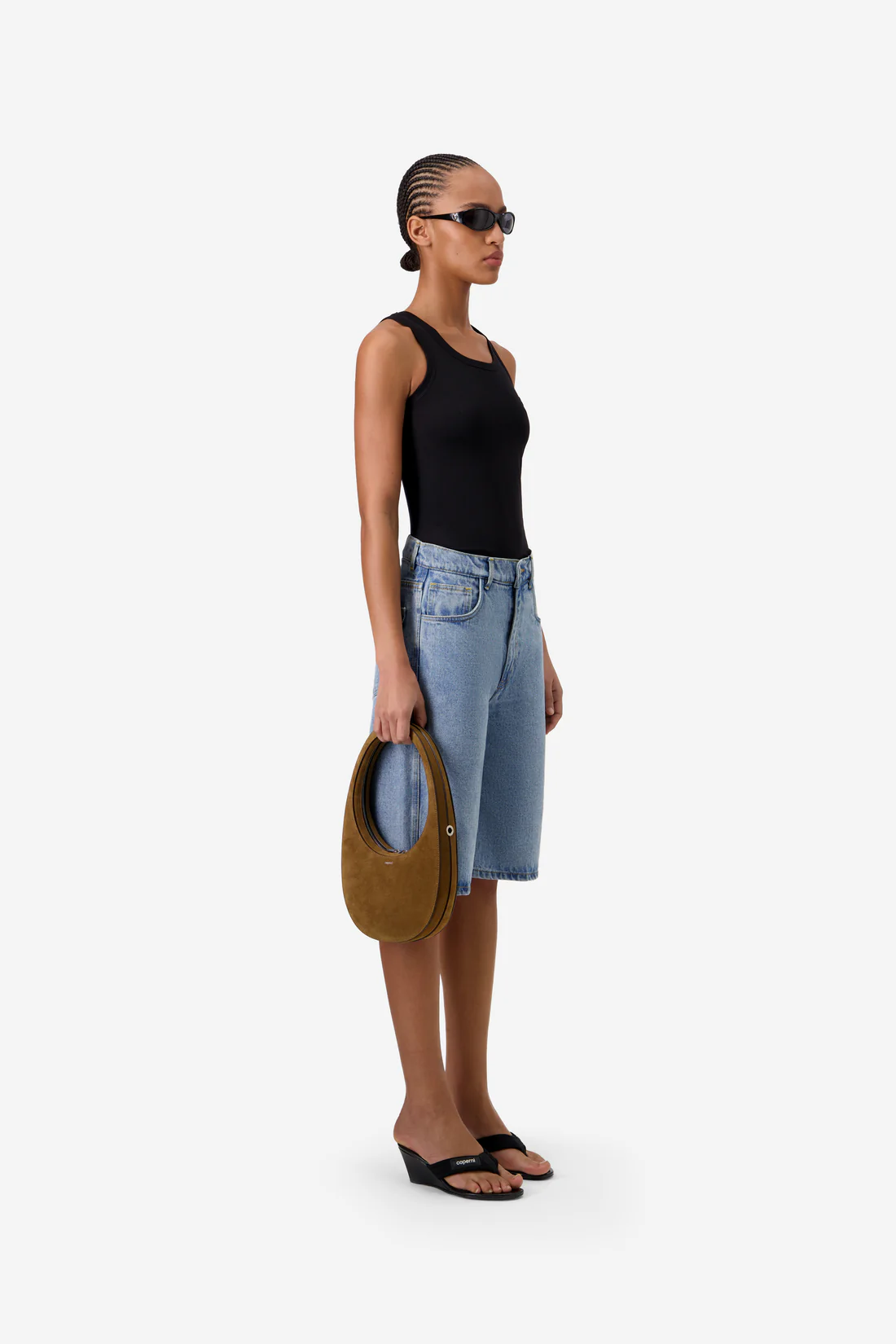 Denim Patchwork Bag hover